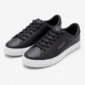 Fred perry Men's Black and Grey Trainers